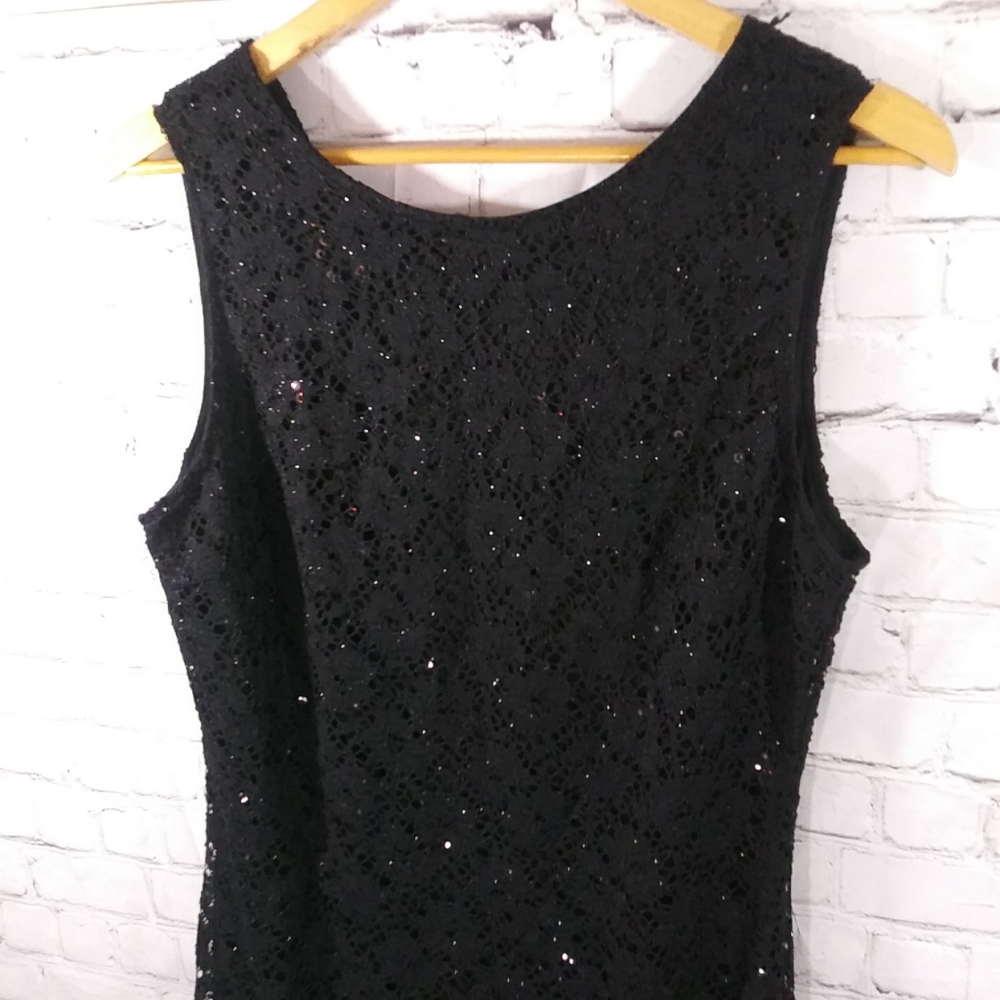 Lily & Lola Black Long Formal Gown Size Large